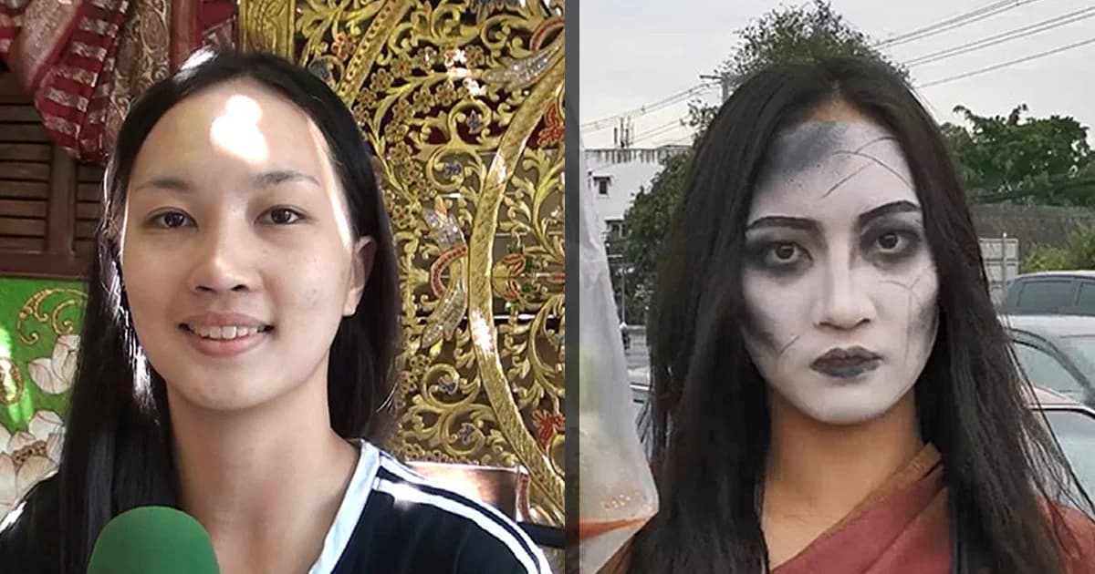 เปิดชีวิต น้องโบว์ สาวแต่งชุดแม่นาค ขายหมูปิ้ง ! ศิษย์สำนักดาบ ผช.ครูฝึกศิลปะป้องกันตัว