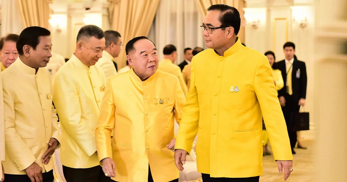 เปิดทำเนียบรัฐบาลรดน้ำอวยพรสงกรานต์ พล.อ.ประยุทธ์