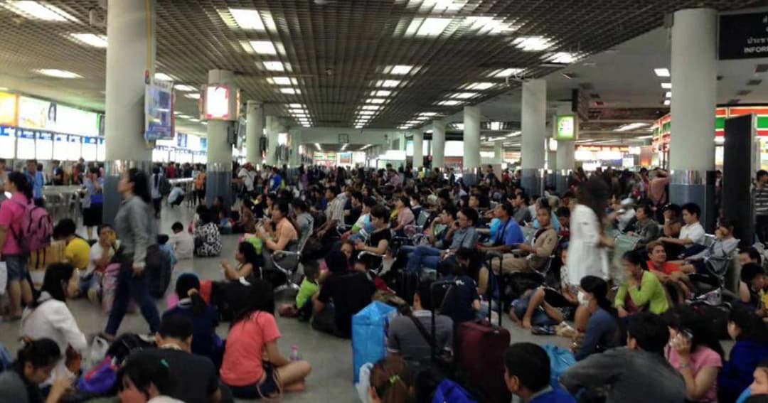 บขส.คาดวันนี้คนเดินทางออกจากกทม.หนาแน่นสุด อุตุฯเตือนกลางวันร้อนจัด!