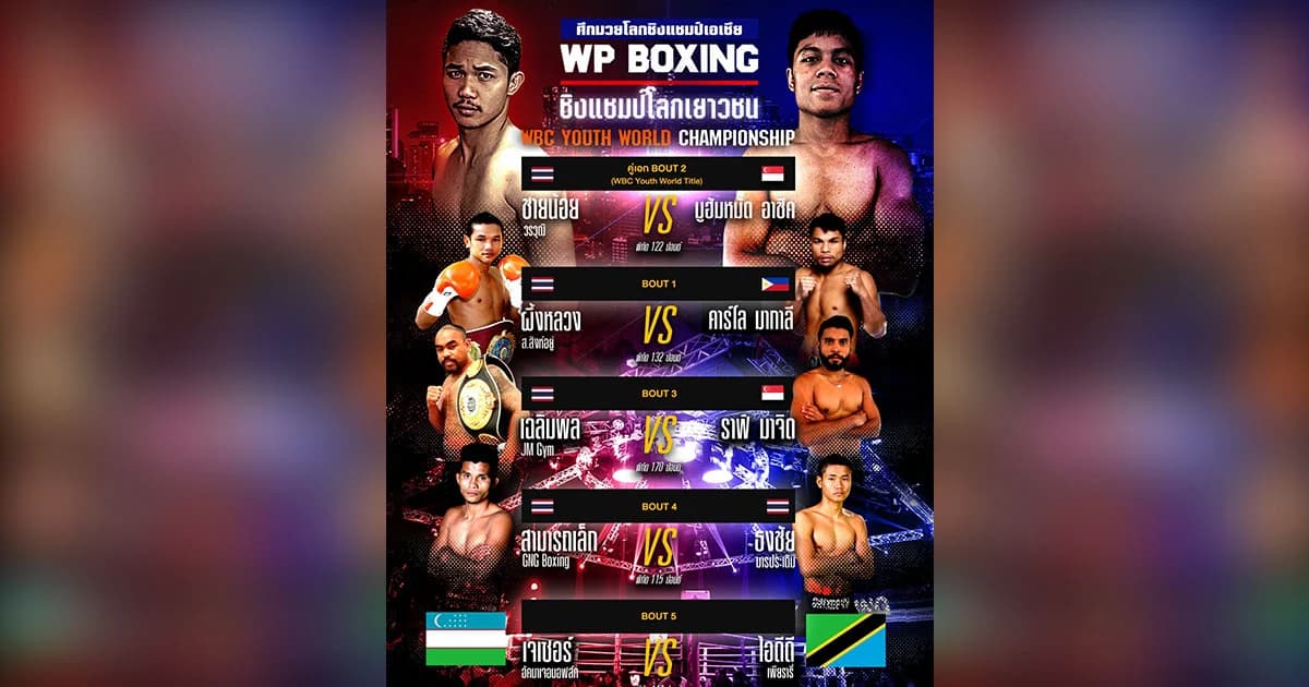 โหมโรงศึก WP Boxing เสาร์ที่ 20 เม.ย.นี้ เดือดยิ่งกว่าอุณหภูมิของหน้าร้อนเมืองไทย