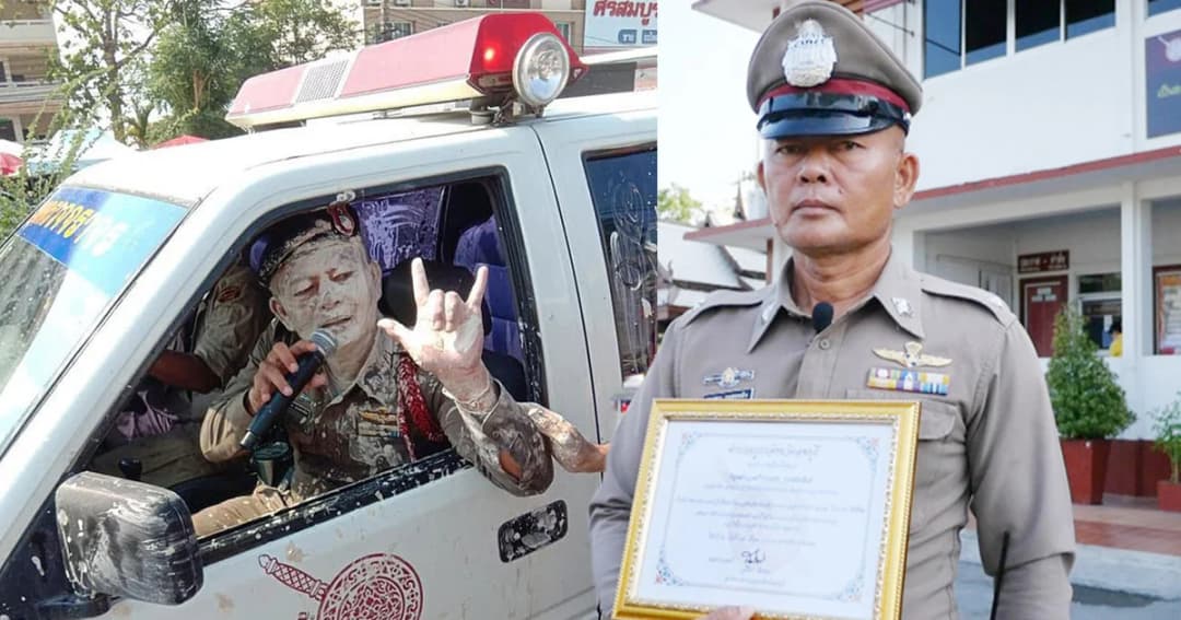 ทำดีต้องชื่นชม! มอบใบประกาศนียบัตรให้ ‘หมวดแผน’ ตร.ถูกปะแป้งขณะปฏิบัติหน้าที่