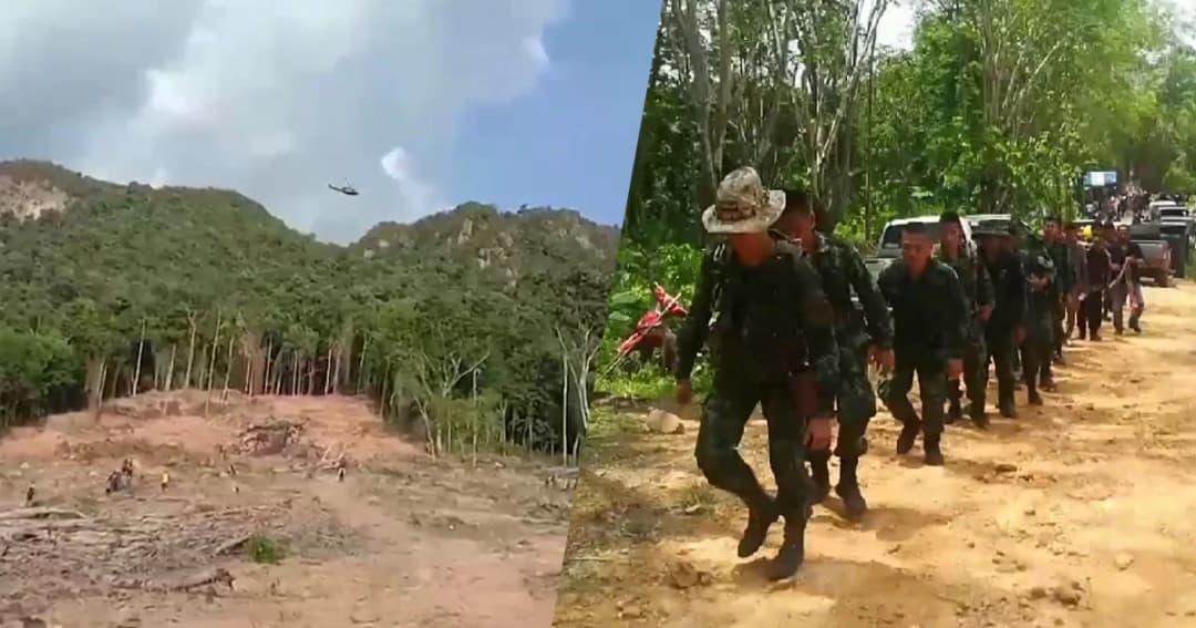 7 วันยังไม่พบ! ส่ง ฮ.บินหาสนธิกำลังเดินเท้าไร้วี่แวว ชาย 46 ปี หลงป่าเขานางนอน นครศรีฯ