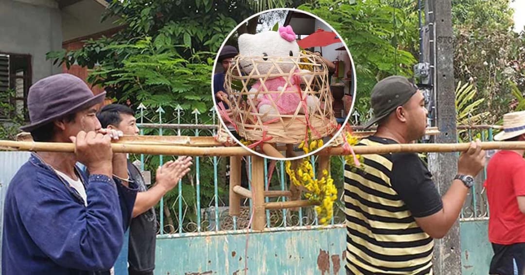ร้อนจัดทนไม่ไหวแล้ว! ชาวแพร่จับ ‘แมวสาว’ แห่รอบหมู่บ้านขอฝน