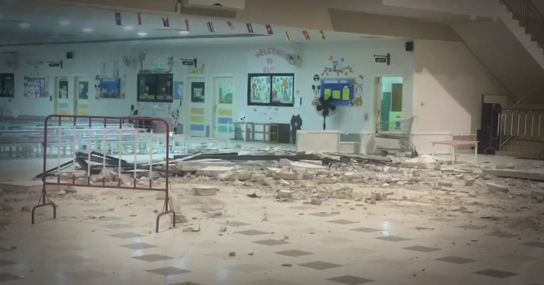 พายุฤดูร้อนถล่มขอนแก่น! ผนังอาคารเรียนพังทับ นร. 4 ขวบดับ-พ่อบาดเจ็บ