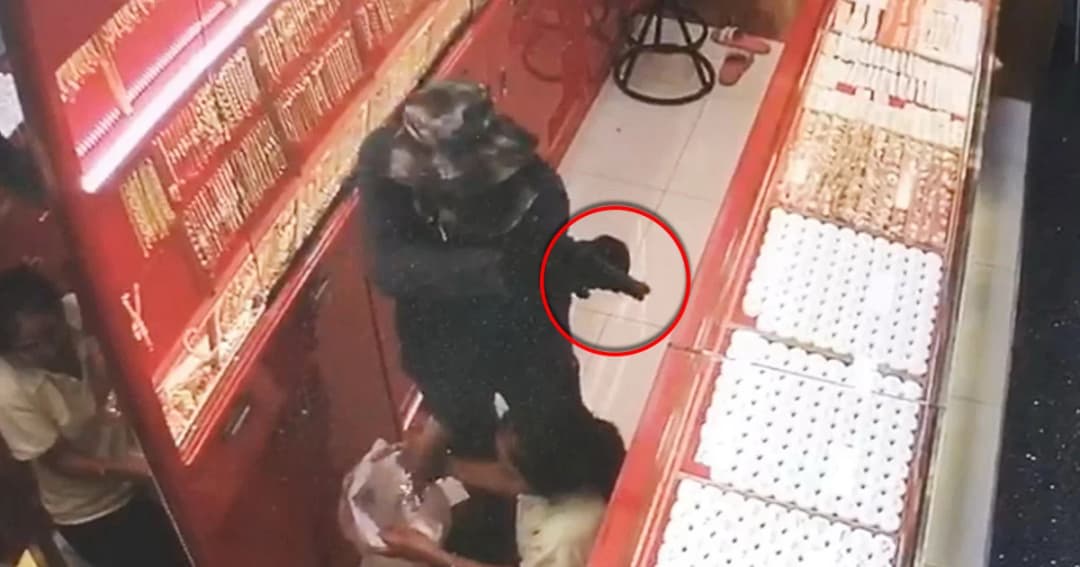 เร่งหาหลักฐานล่าโจรใช้บีบีกันชิงทองกลางห้างมูลค่ากว่า 2 ล้าน