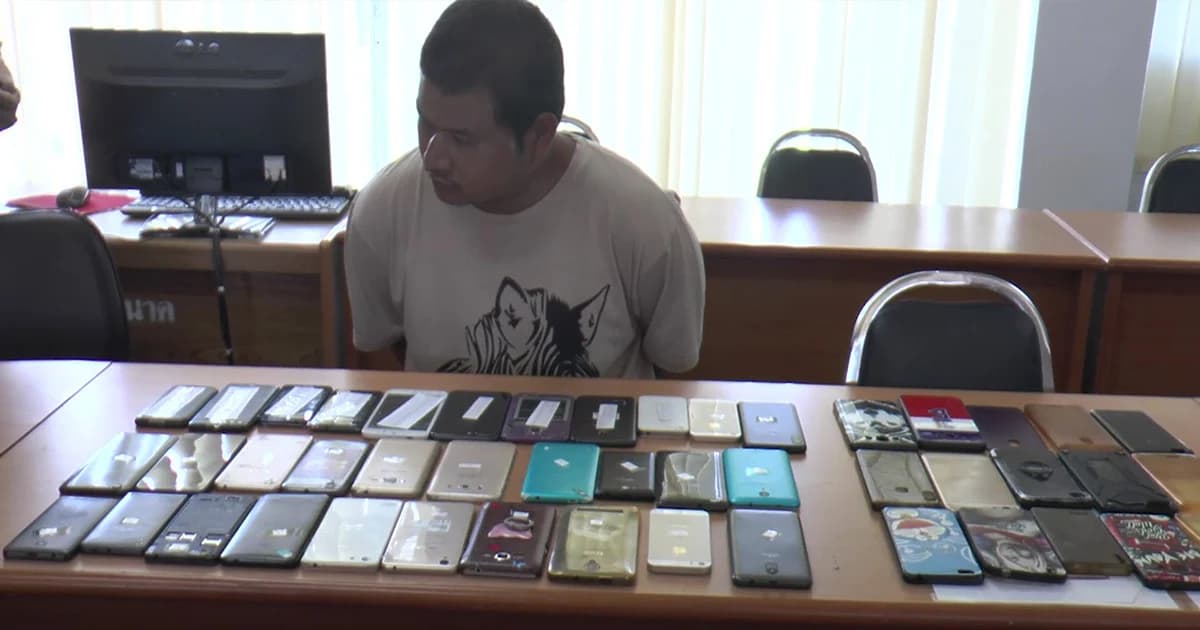 ตำรวจ สภ.สามควายเผือกจับโจร ขโมยโทรศัพท์เณรภาคฤดูร้อน 30 เครื่อง