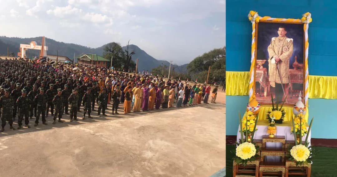 ชาวไทใหญ่ดอยไตแลง รัฐฉาน จัดพิธีถวายพระพรชัยมงคล ในหลวงรัชกาลที่ 10