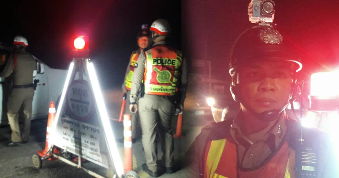 แห่ให้กำลังใจ “ส.ต.ต.เอกพล” ปมคลิปดราม่าขอตรวจใบขับขี่อธิบดีศาลฯ อ้างเพื่อน ผกก.