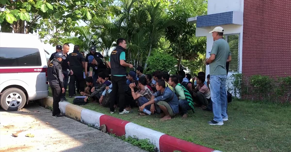 เจ้าหน้าที่บุกจับต่างด้าว 27 คน ลอบหนีเข้าเมืองอดข้าวเป็นอาทิตย์