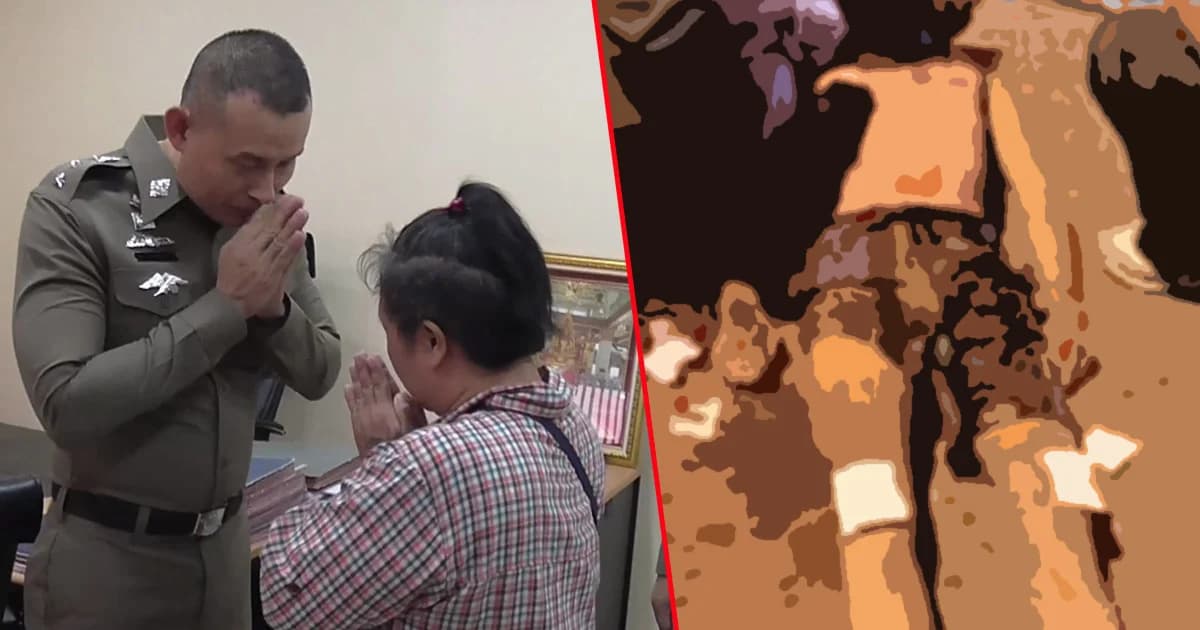 แค่มองหน้า! ตร.บางพลี รวบ 2 ผู้ต้องหาปาหินใส่ ด.ช. 13 ดับ