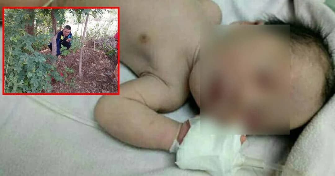 รอดปาฏิหาริย์ทารกถูกฝัง โชคดีหมาคุ้ย-คนเลี้ยงวัวช่วยทัน