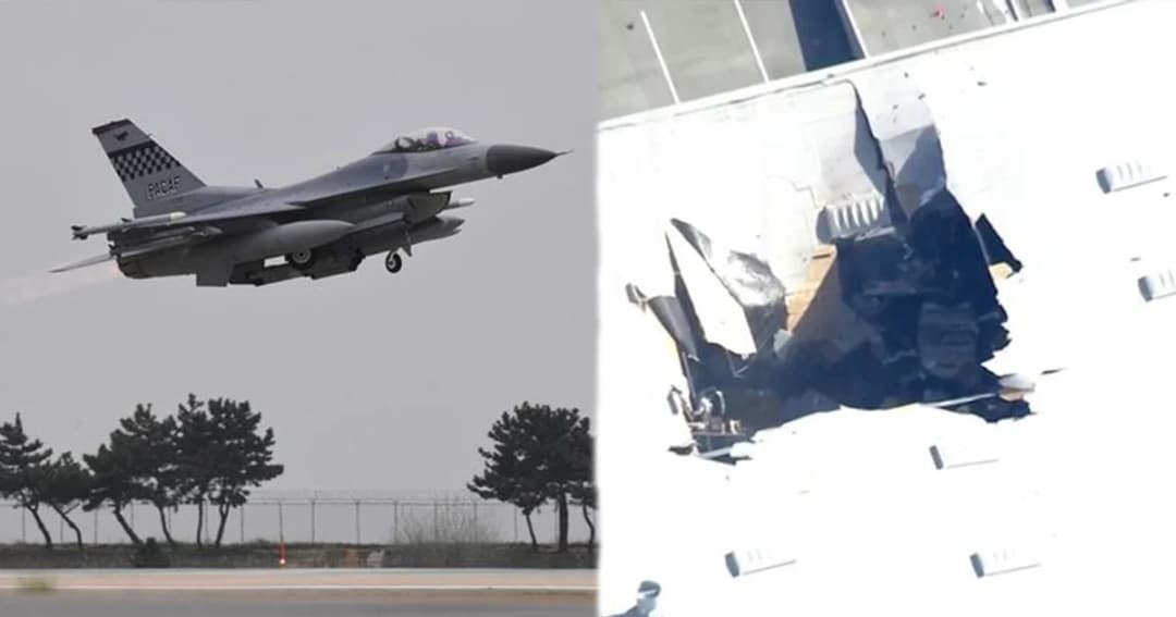 เครื่องบิน F-16 สหรัฐฯ ตกใส่โกดังเก็บสินค้า เบื้องต้นพบผู้บาดเจ็บ 3 ราย