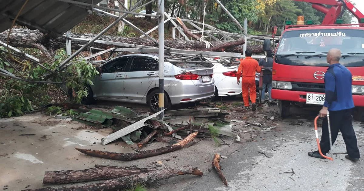 ปภ.รายงานมีพื้นที่ประสบวาตภัย 10 จังหวัด เร่งสำรวจความเสียหายและให้การช่วยเหลือโดยด่วน