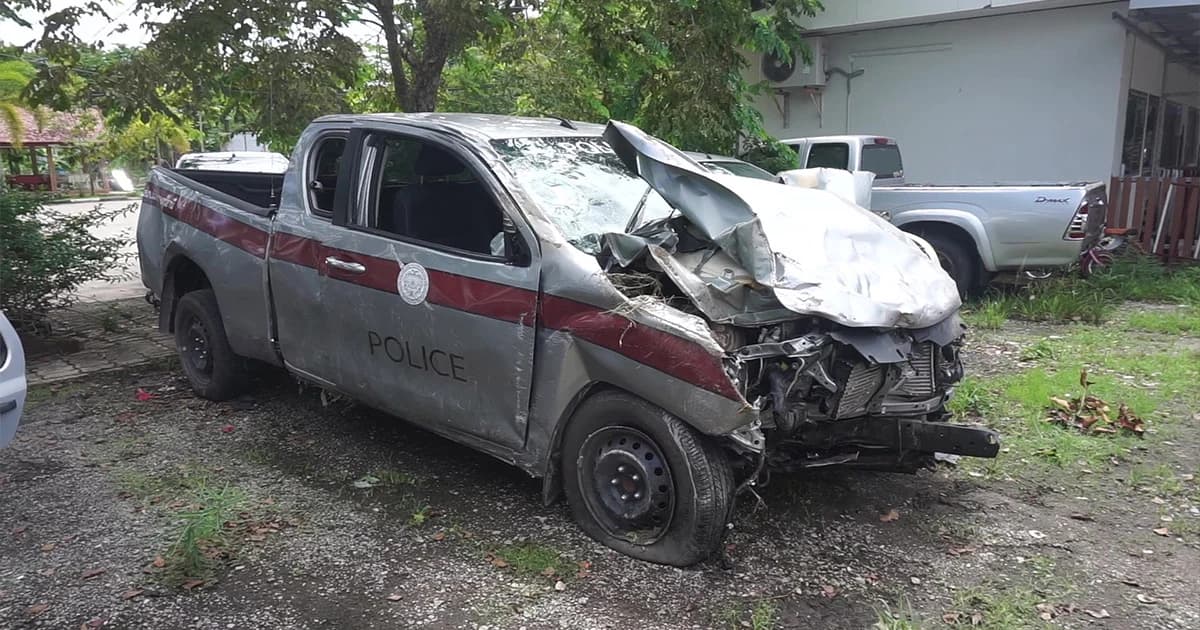 โจ๋เมืองสุราษฏร์โดนตั้งข้อหาอ่วม หลังขโมยรถยนต์สายตรวจ ตร.สุราษฏร์