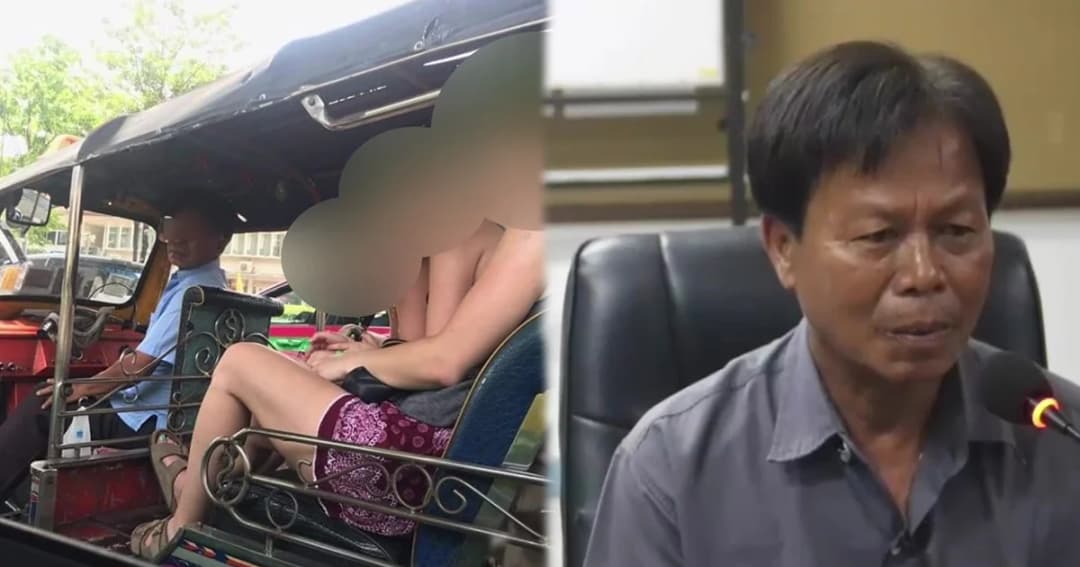 ลุงขับตุ๊กตุ๊กไหว้ขอโทษรับผิดโขกราคาฝรั่ง 1,500 บาท