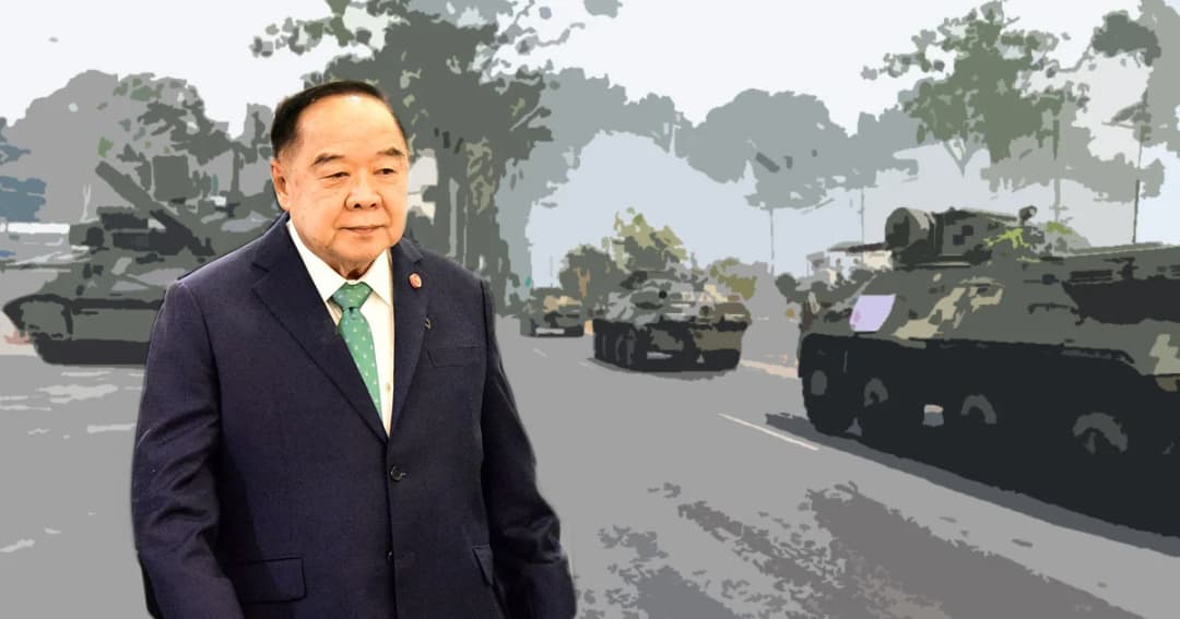 รมว.กลาโหม ยันไม่มี ‘ปฏิวัติซ้อน’ ปัดตอบปม ผบ.ทบ.เข้าพบนายกฯ