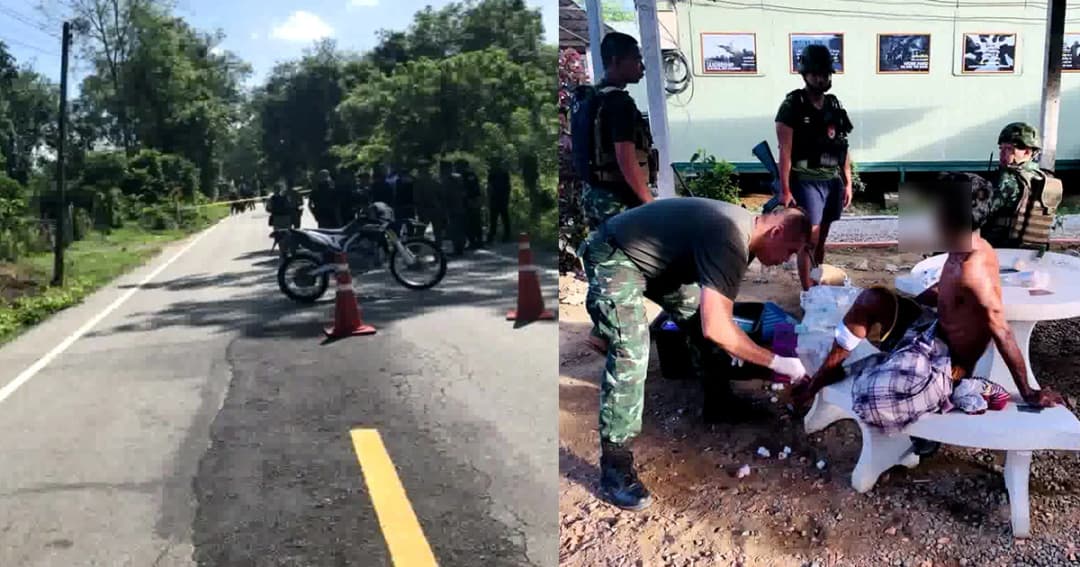 ดังสนั่น! ใต้ป่วนวางระเบิด 3 ลูกซ้อน ชาวบ้านเจ็บ 1 คน ใกล้ฐานทหาร จ.นราธิวาส