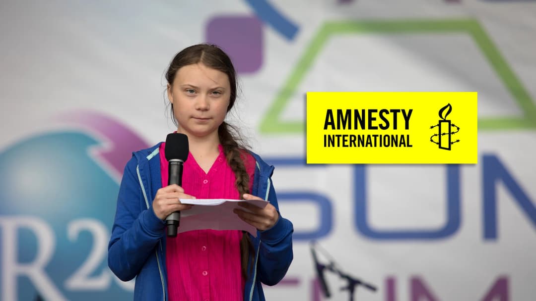 “เกรตา ธันเบิร์ก” นักสิ่งแวดล้อมชาวสวีเดน คว้ารางวัลส่งเสริมสิทธิมนุษยชนจากแอมเนสตี้