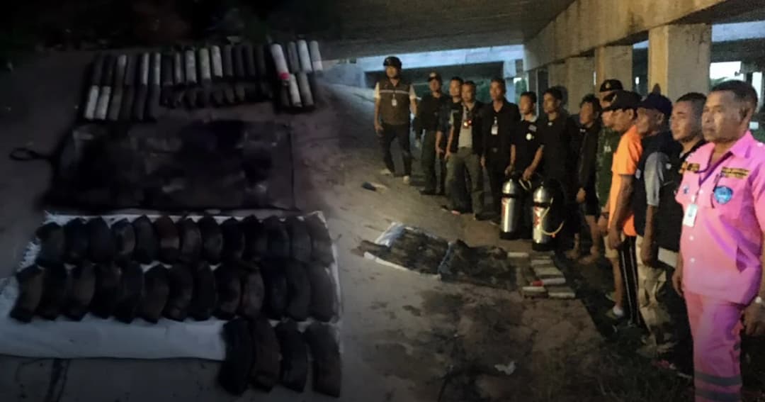 พบอีกเพียบ! “อาวุธสงคราม” ทิ้งน้ำที่ขุขันธ์ จ.ศรีสะเกษ ห่างจากจุดเดิม 4 กม.