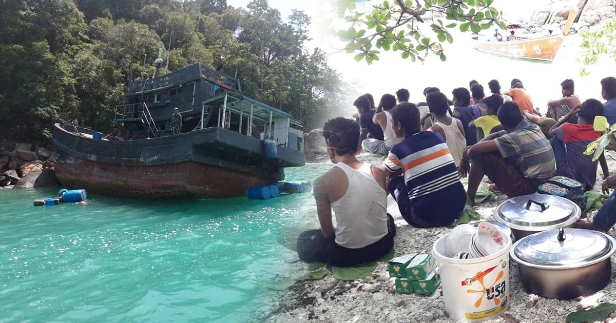 เร่งตรวจสอบเรืออพยพชาวโรฮิงญา 65 คน เรือเสียเกยฝั่ง “เกาะราวี” จ.สตูล