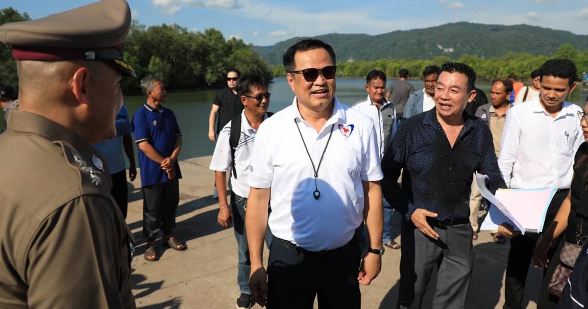 “อนุทิน” รับปากเข็นโครงการสร้างสะพานเชื่อมสตูล-มาเลเซีย