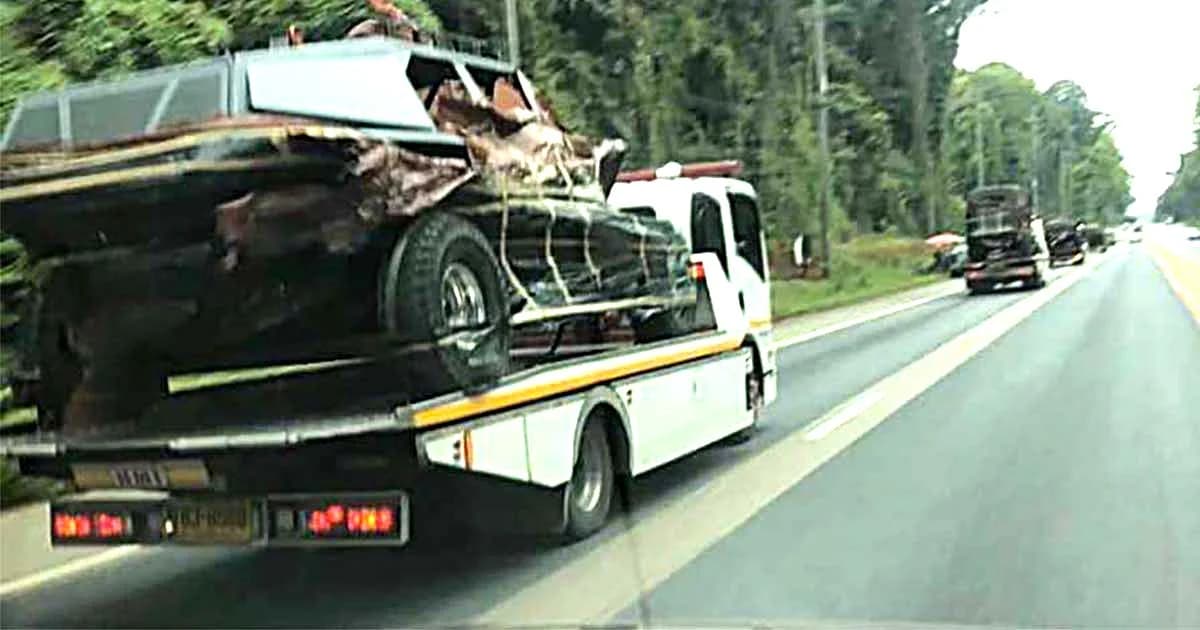 แชร์กระหึ่ม ขบวนรถบรรทุกเคลื่อนย้ายรถหรู คาด ใช้ถ่ายหนัง Fast 9