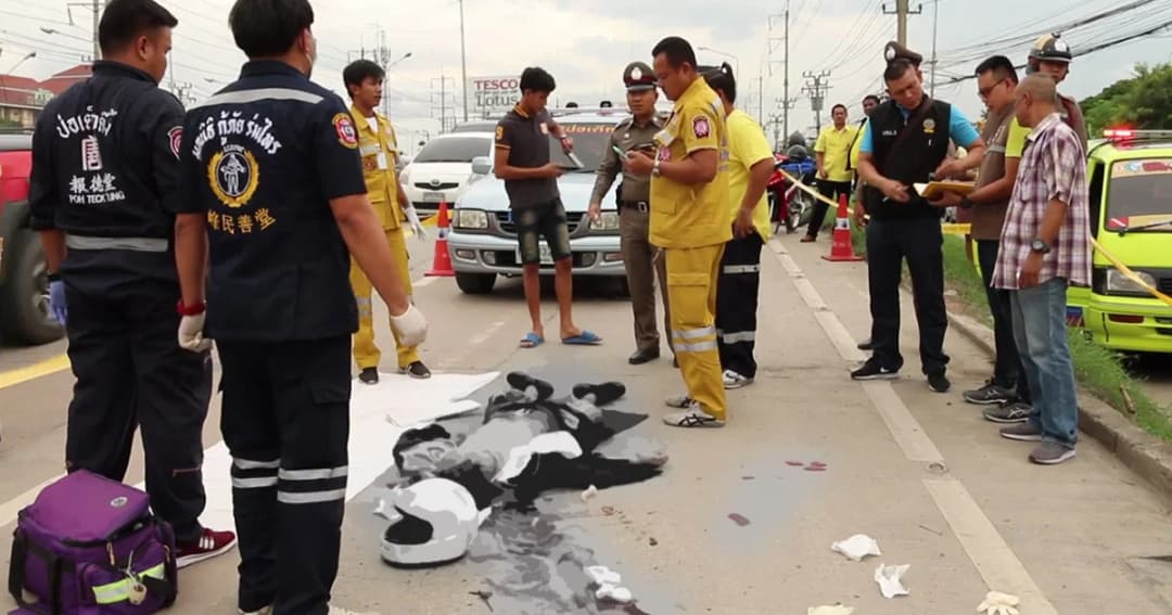 นร.ช่างยกพวกตีกันซิ่งจยย.หนีอริพุ่งชนรถบรรทุกเสียชีวิต 1 ราย