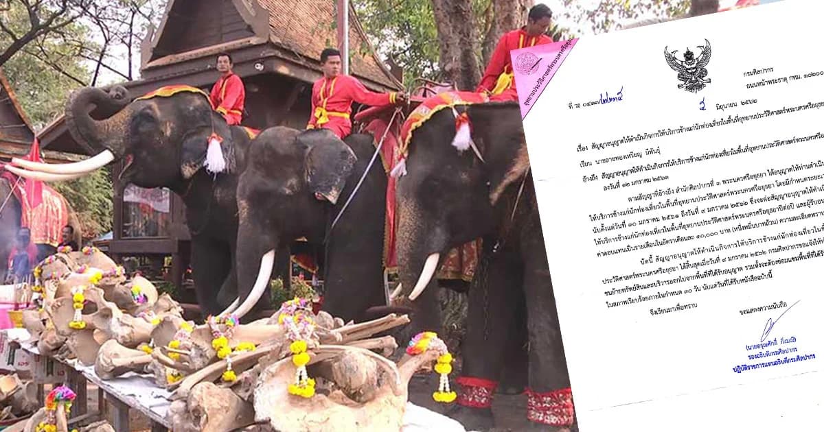 กรมศิลป์สั่งเจ้าของวังช้างอยุธยา ย้ายออกภายใน 30 วัน อ้างสิ้นสุดสัญญาเช่าพื้นที่