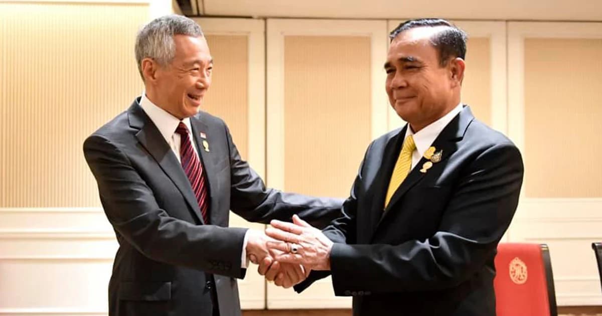 “พล.อ.ประยุทธ์” คุย “ลี เซียนลุง” นายกฯ สิงคโปร์ ถกกฎหมายรับมือภัยคุกคามโลกไซเบอร์