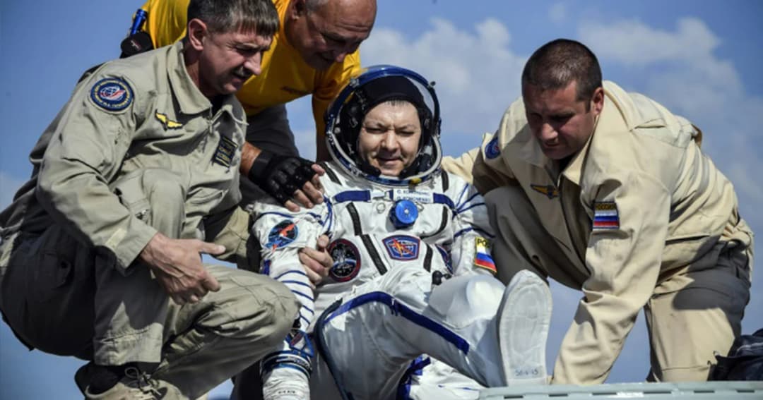 ยานโซยุซพร้อมลูกเรือ 3 นาย ถึงโลกแล้ว หลังปฏิบัติภาระกิจบนอวกาศนาน 204 วัน