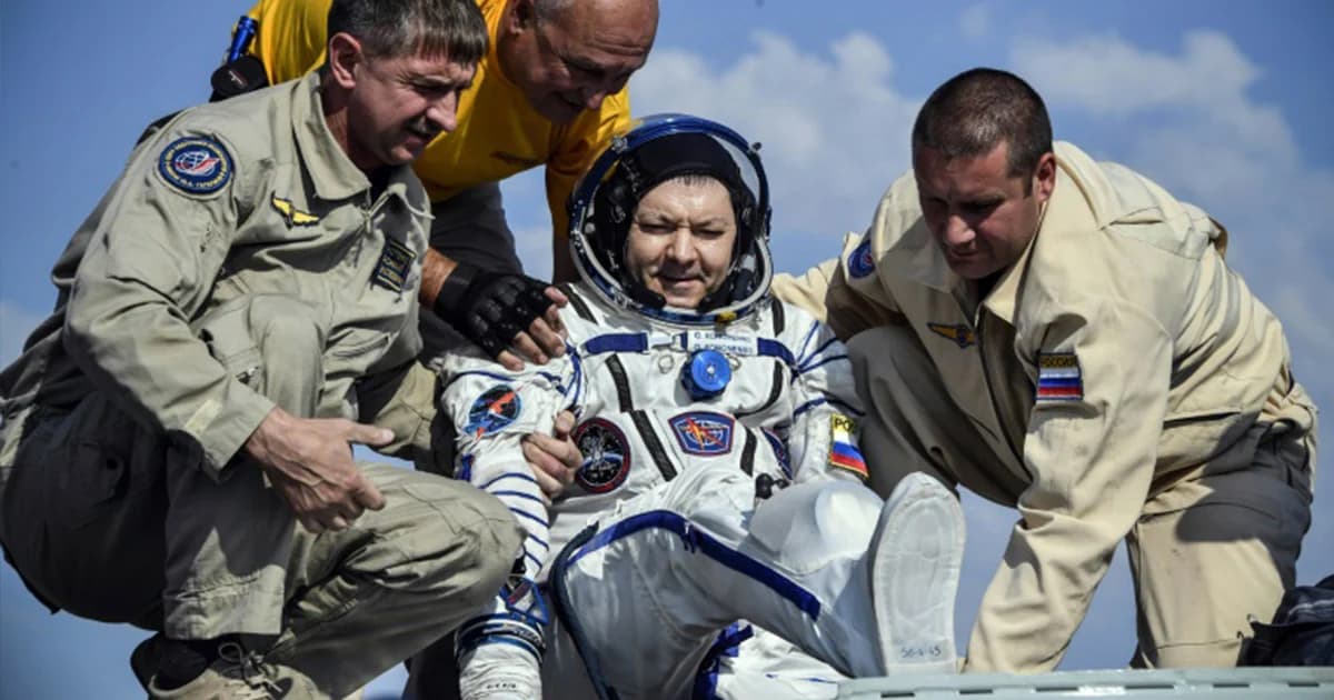 ยานโซยุซพร้อมลูกเรือ 3 นาย ถึงโลกแล้ว หลังปฏิบัติภาระกิจบนอวกาศนาน 204 วัน