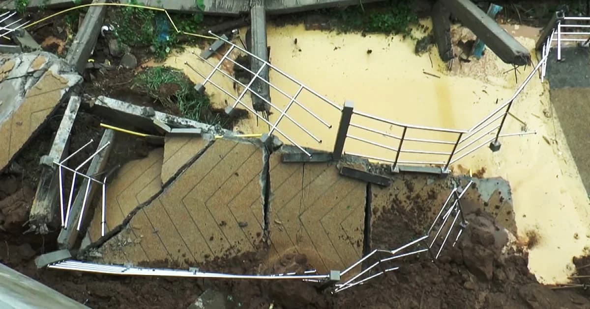 ฝนตกหนัก เส้นทางจักรยานริมโขงทรุด ผู้ว่าฯ นครพนมสั่งเร่งตรวจสอบ