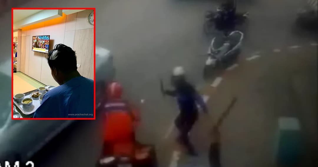 สเก็ตช์ภาพ 2 ใน 4 คนร้ายรุม “จ่านิว” ได้ภาพเสื้อผ้ากับรูปร่าง