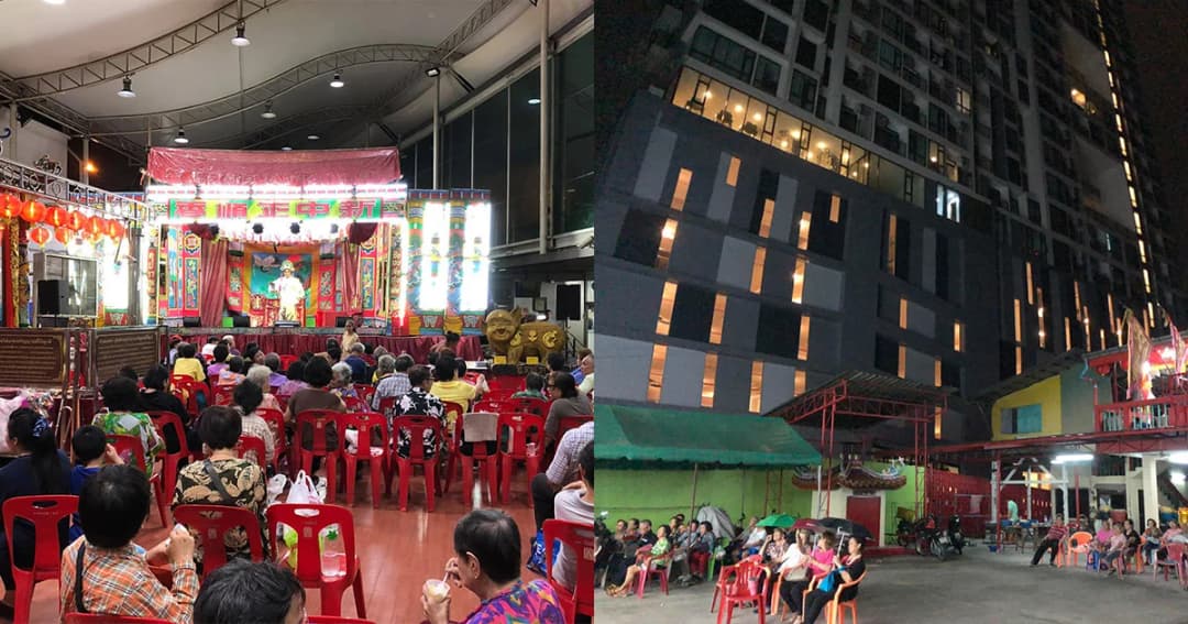 ชาวคอนโดร้องตำรวจศาลเจ้าแสดงงิ้วเสียงดังขอให้หยุดการแสดง