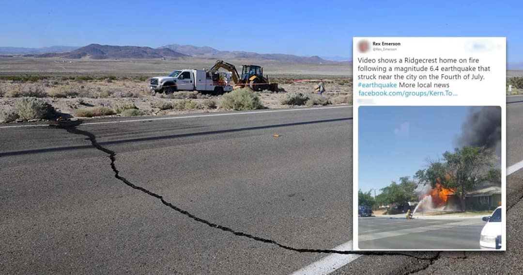 เขย่าแคลิฟอร์เนีย ขนาด 6.4 ในวันชาติสหรัฐฯ รุนแรงที่สุดในรอบ 20 ปี