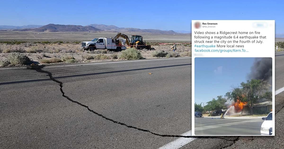 เขย่าแคลิฟอร์เนีย ขนาด 6.4 ในวันชาติสหรัฐฯ รุนแรงที่สุดในรอบ 20 ปี