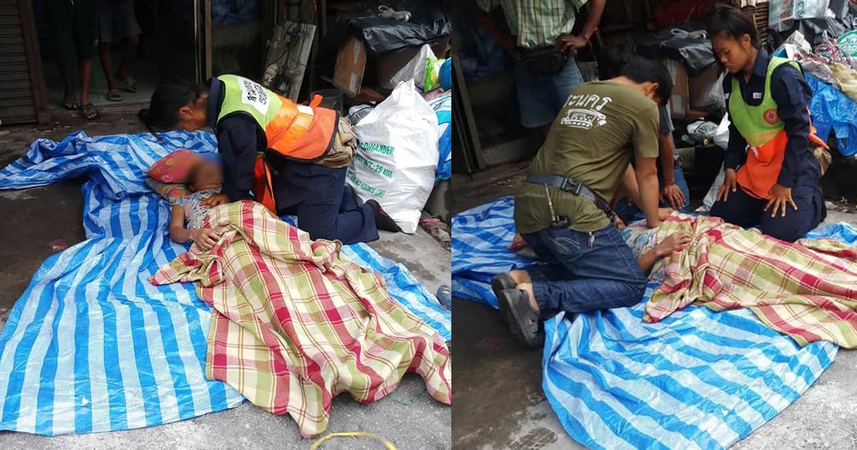 สุดยอดฮีโร่หญิง พนง.รักษาความสะอาด กทม. ทำ CPR ยื้อชีวิตหญิงหมดสติ