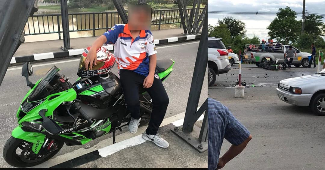 พ่อยันลูกวัย 13 ขี่บิ๊กไบค์เจ็บหนักแต่ขาไม่ขาด ขอโทษสังคมที่ไม่สบายใจ