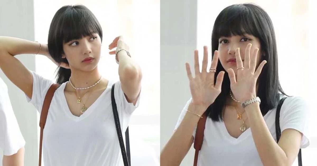 “ลิซ่า BLACKPINK” บินกลับไทยเซอร์ไพรส์ด้วยลุคผมสีดำเตรียมโชว์คอนเสิร์ต