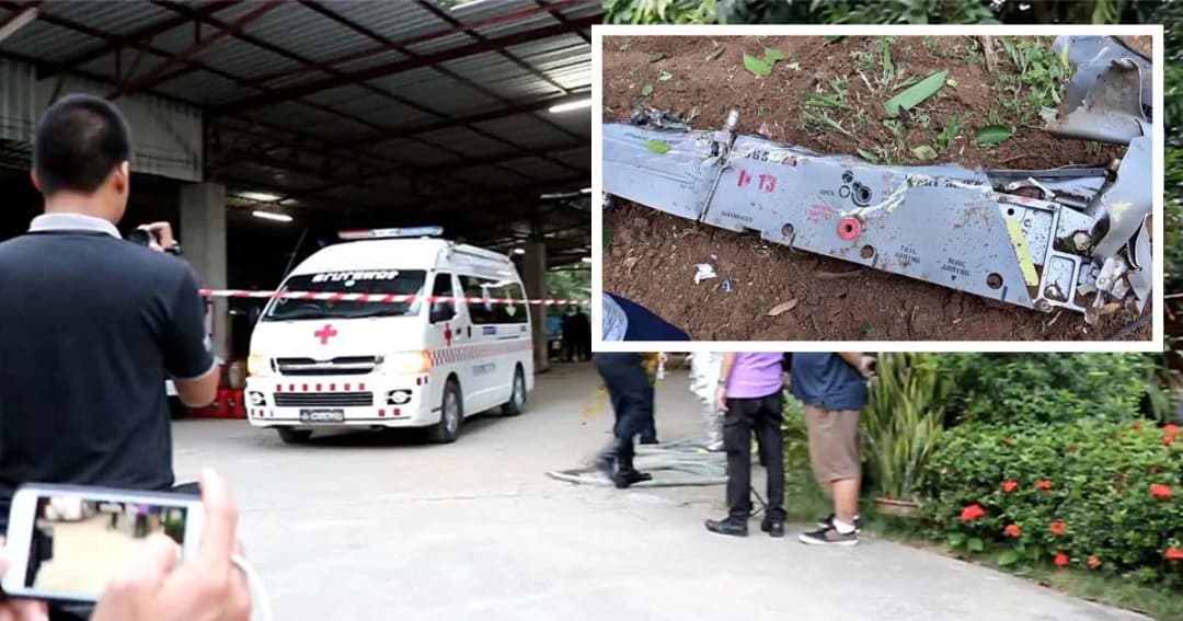 ญาติร่ำไห้ เคลื่อนร่างนักบินออกจากจุดเกิดเหตุ เครื่องบินตกที่เชียงใหม่