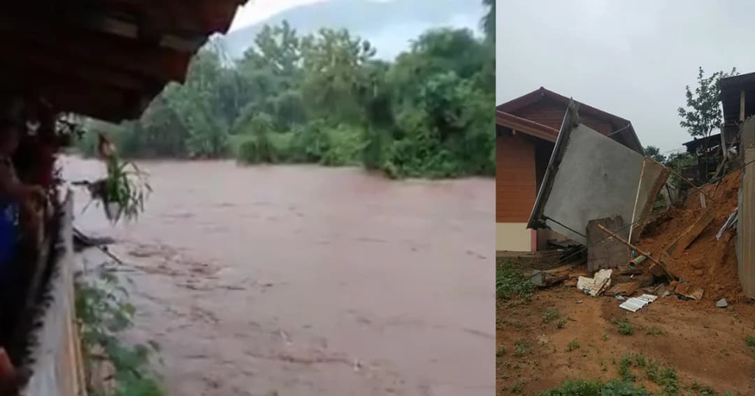 “น่าน” อ่วม! น้ำป่าหลากซัดสะพานขาด-ดินสไลด์ทับบ้าน เตือน 26 หมู่บ้านอพยพ