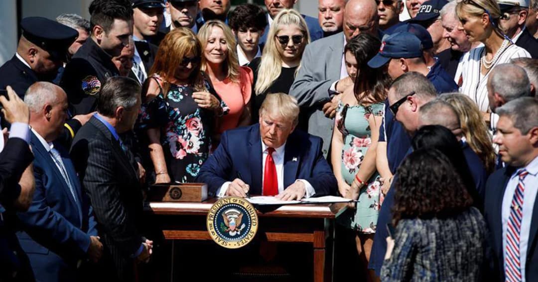 “ทรัมป์” ลงนามเงินชดเชยให้เหยื่อวิศนาศกรรม 11 กันยายน ยันช่วยเหลือถึงปี 2092