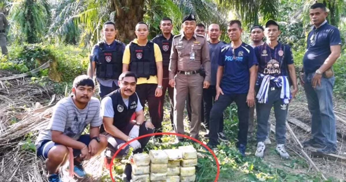 ตร.ขยายผล พบยาไอซ์ซุกสวนปาล์ม 16 กก. มูลค่า 20 ล้านบาท