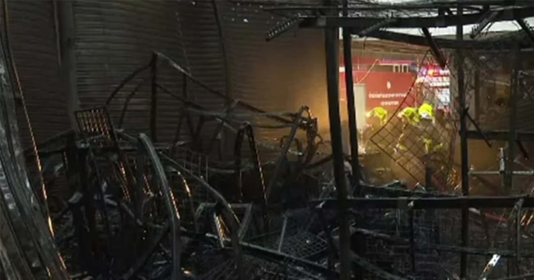 เหตุไหม้ประตูน้ำ จนท.คาด อาจเป็นการสร้างสถานการณ์ ของผู้ไม่หวังดี