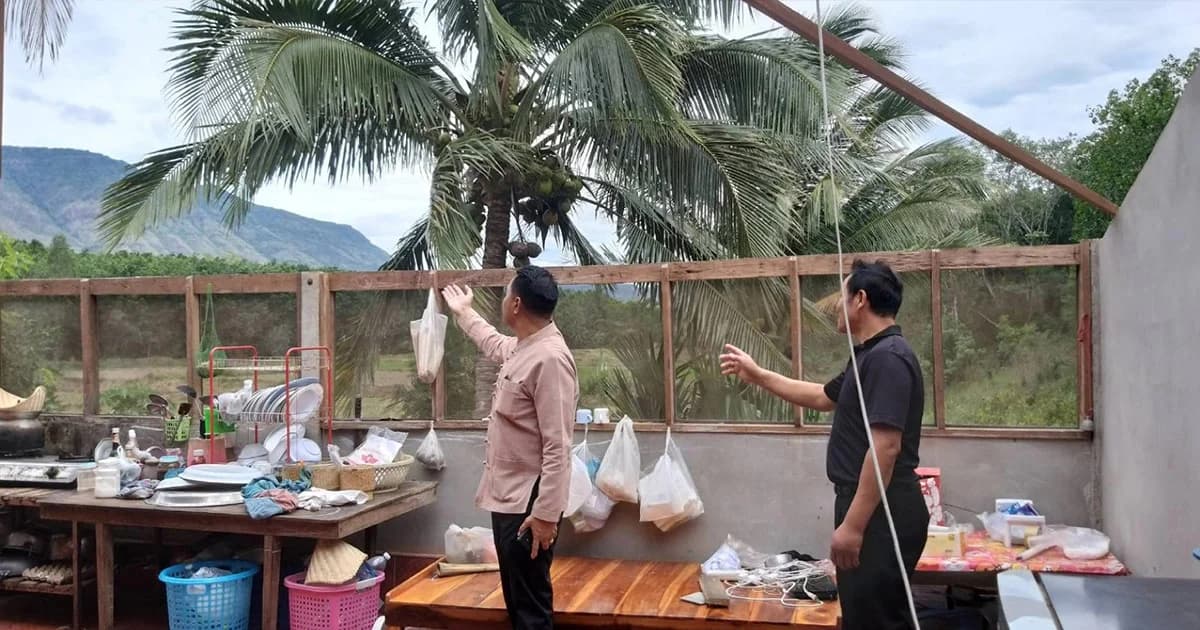 พายุพัดถล่ม 2 ตำบลในจังหวัดเลย พบบ้านเรือนเสียหายกว่า 46 หลัง