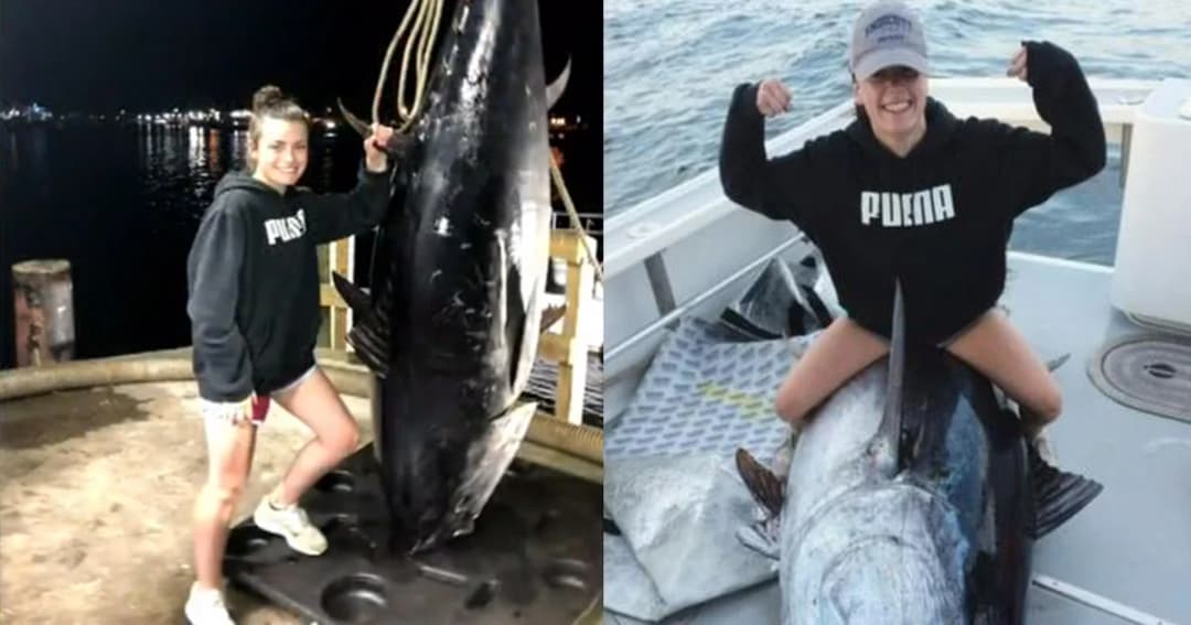 สาววัย 18 ใช้เวลากว่า 10 ชั่วโมง ตกทูน่ายักษ์หนัก 317 กิโลกรัม