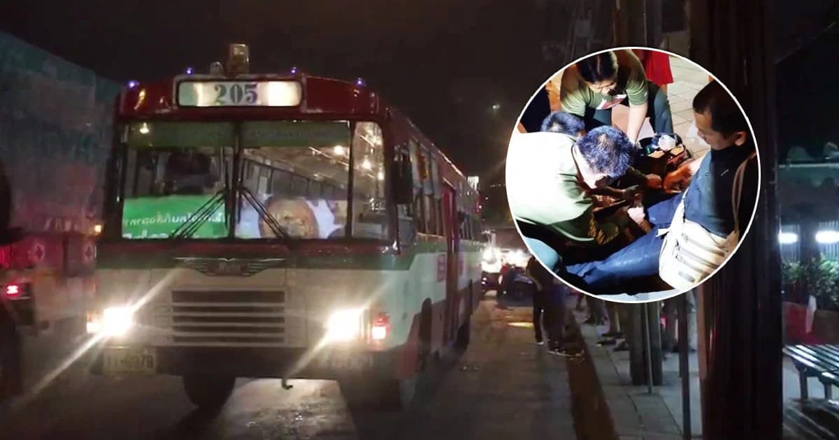 ผู้โดยสารหัวร้อนทะเลาะกระเป๋ารถเมล์พลเมืองดีห้าม ถูกแทงเจ็บ