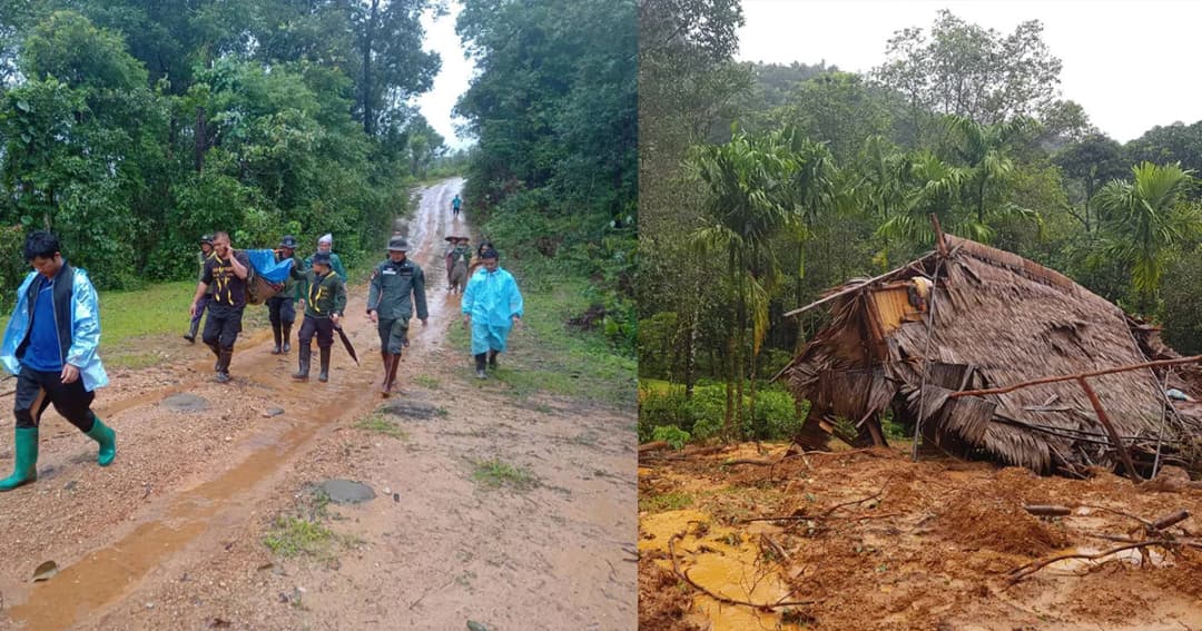 เร่งช่วยดินโคลนถล่ม อ.ท่าสองยาง สูญหาย 2 ราย สาหัสไม้ปักหน้าอกเด็ก 1 ราย