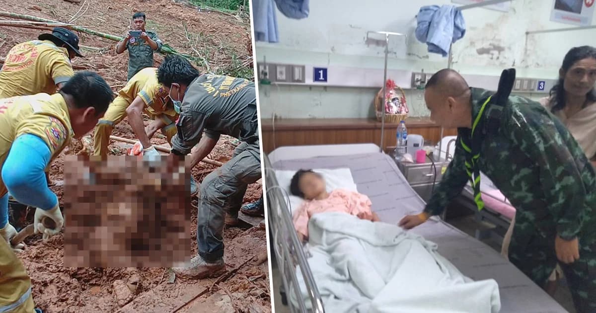 พบศพสุดท้ายแล้ว เหตุดินสไลด์ทับบ้าน อ.ท่าสองยาง รวม 2 ศพ เด็กถูกไม้แทงปลอดภัย