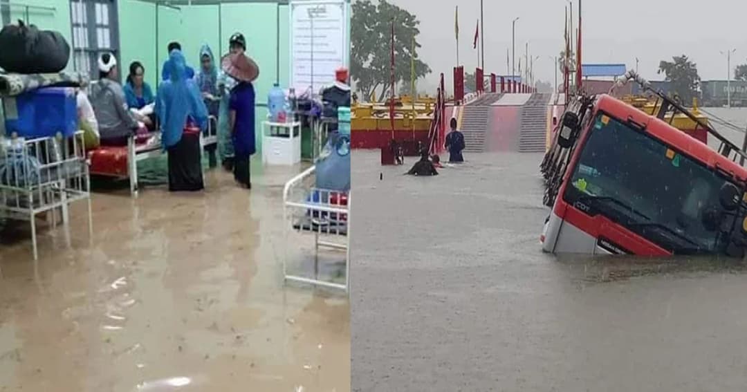 “เมียนมา” น้ำท่วมใหญ่ดินสไลด์ ตาย 50 ราย เจ็บอื้อ กระทบการค้าชายแดนตาก